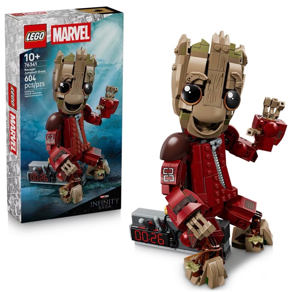 LEGO Marvel Ravager Jumpsuit Groot 76341 Baby Groot 604pcs new